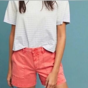 Anthropologie X Sanctuary‎ Salmon Chino Utility Shorts Women's Size 29